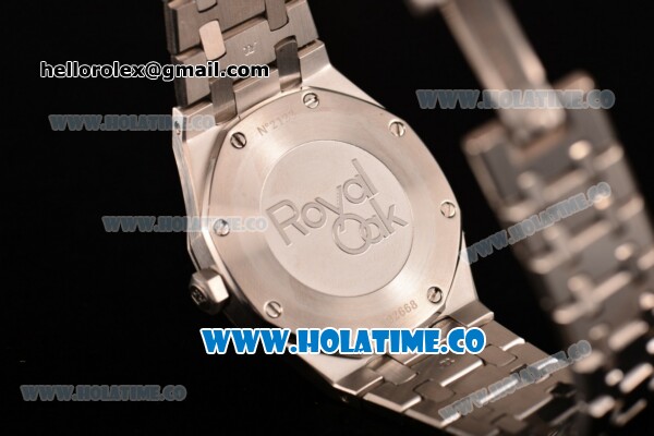 Audemars Piguet Royal Oak 33MM Miyota Quartz Steel Case/Bracelet with Stick Markers and Black Dial (EF) - Click Image to Close
